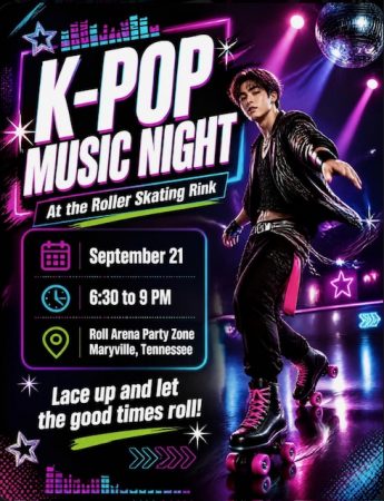 KPop-Music-Night - RollArena Party Zone